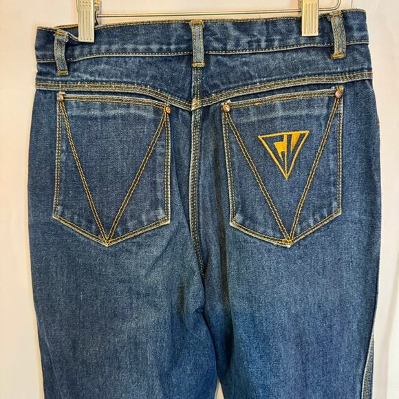 Murjani Vintage High Rise Tapered Jeans Made in Hong Kong 100% Cotton Sz 13 - Picture 3 of 9
